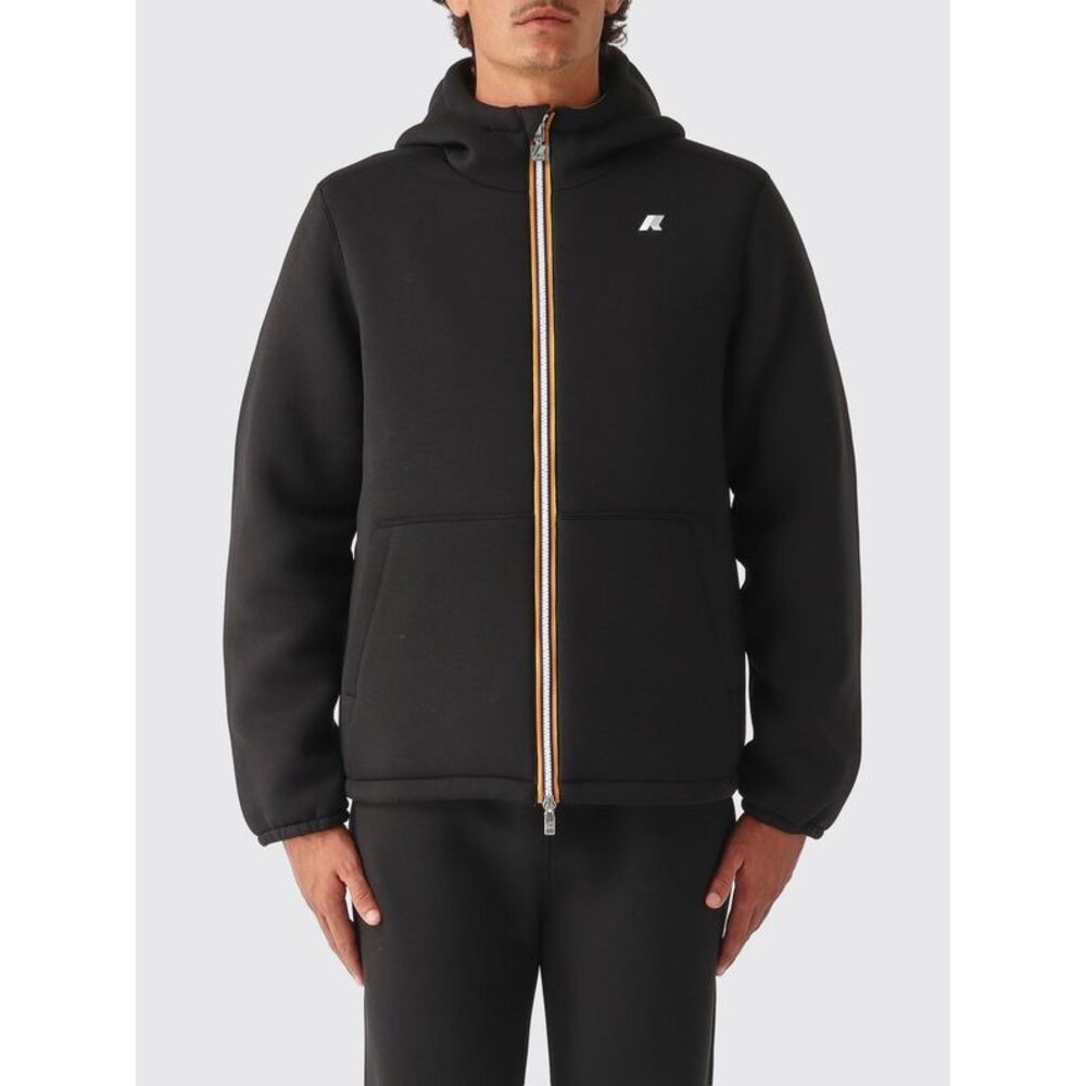 K-Way Men Reversible Hooded K-Way Windbreaker In Recycled Polyester